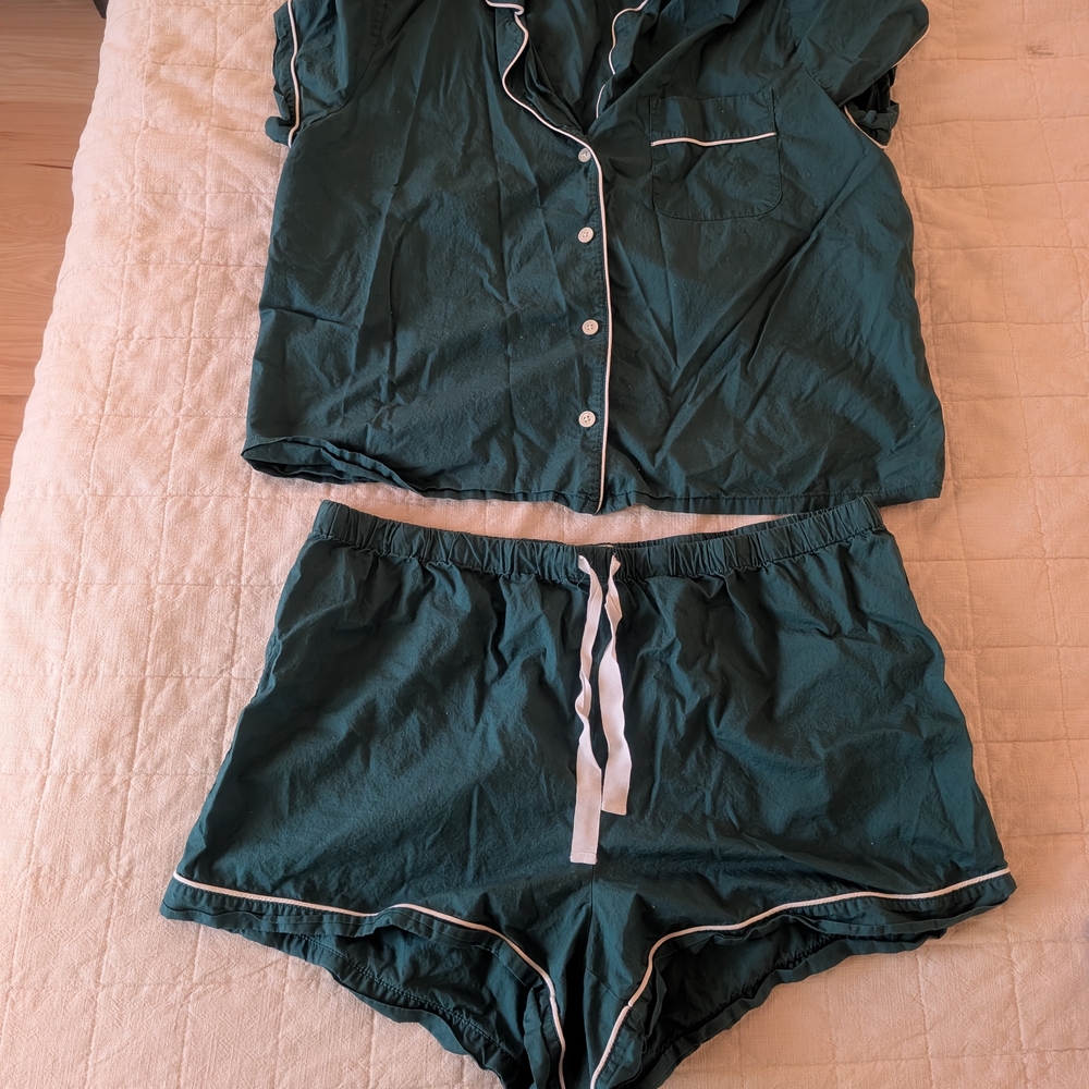 Green Women's JCrew Pajama Set
